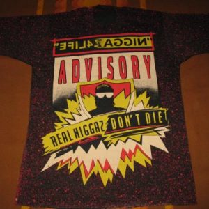 1991 NWA NIGGAZ4LIFE ALLOVER PRINT VINTAGE T-SHIRT