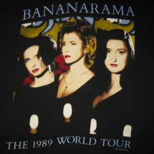 1989 BANANARAMA WORLD TOUR VINTAGE T-SHIRT