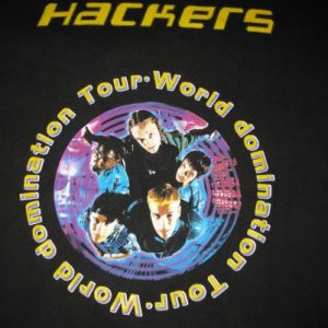 1995 HACKERS ANGELINA JOLIE DEBUT MOVIE VINTAGE T-SHIRT