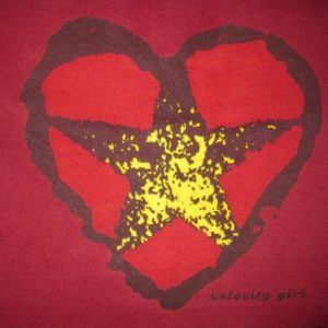 1996 VELOCITY GIRL GILDED STAR VINTAGE T-SHIRT SUB POP