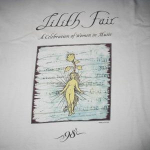 1998 LILITH FAIR VINTAGE T-SHIRT SINEAD O CONNOR LIZ PHAIR