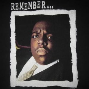 1997 NOTORIOUS B.I.G. MEMORIAL VINTAGE T-SHIRT HIP HOP