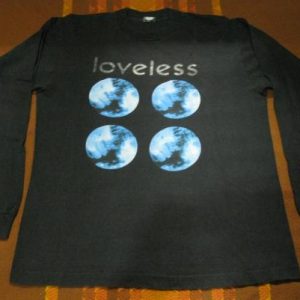 1991 MY BLOODY VALENTINE LOVELESS BLACK VINTAGE T-SHIRT