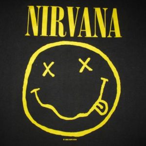 1992 NIRVANA READING 92 SMILEY VINTAGE T-SHIRT SEATTLE