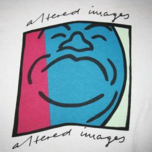 1982 ALTERED IMAGES PINKY BLUE ERA VINTAGE T-SHIRT 80s