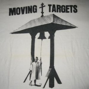 80s MOVING TARGETS BURNING IN WATER VINTAGE T-SHIRT