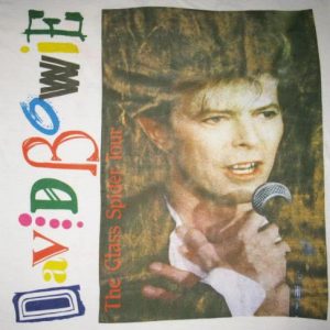 1987 DAVID BOWIE THE GLASS SPIDER TOUR EURO VINTAGE T-SHIRT