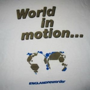 1990 NEW ORDER WORLD IN MOTION VINTAGE SHIRT FIFA WORLD CUP