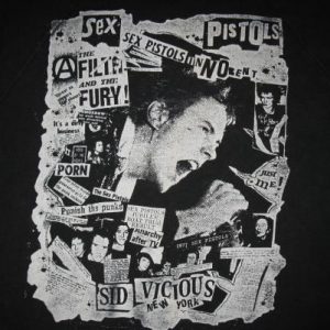 SEX PISTOLS VINTAGE HOODED SWEATSHIRT PUNK SID VICIOUS