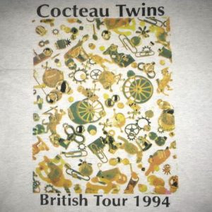 1994 COCTEAU TWINS FOUR CALENDAR CAFE TOUR VINTAGE T-SHIRT