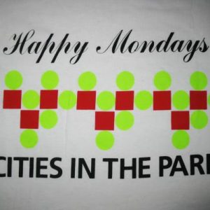 1991 HAPPY MONDAYS CITIES IN THE PARK VINTAGE T-SHIRT