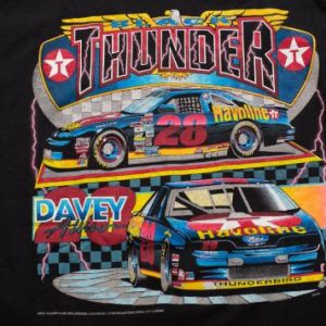 Vintage 90s Davey Allison 28 NASCAR Havoline Texaco T-Shirt