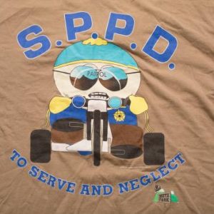 Vintage 90s South Park Cartman Police T-Shirt Comedy Central