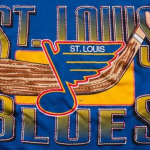 St Louis Blues T-Shirt, Logo 7 Graphic Tee, Vintage 80s-90s