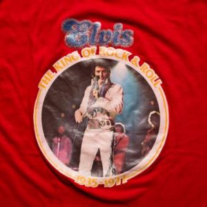 Vintage 70s Elvis Presley The King of Rock and Roll T-Shirt