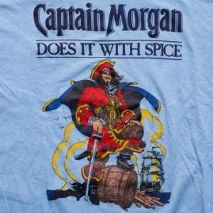 Captain Morgan T-Shirt, Does It With Spice, Vintage 1980s