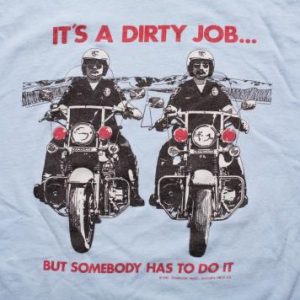 Vintage 80s Police Officers on Kawasaki Motorcycles T-Shirt