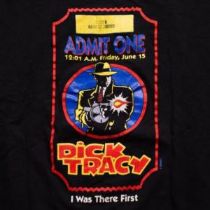 Dick Tracy Movie T-Shirt, Loews Harvard Square Opening Night