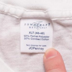 Towncraft Crewneck T-Shirt, M/L, See-Thru Thin 50/50 Tee 80s