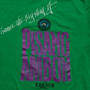 Pisang Ambon Liqueur T-Shirt, Discover the Mystery, 80s Tee