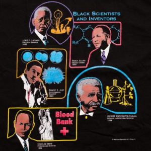 NWT Black History Month T-Shirt, Scientists & Inventors, 90s