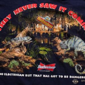 Budweiser Frank & Louie Lizard T-Shirt, Anheuser-Busch Beer