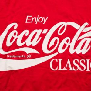 Coca-Cola Classic T-Shirt, Screen Stars, Enjoy Coke Ad, 80s