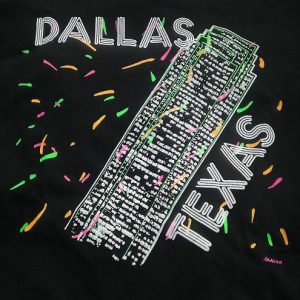 80s NEON DALLAS TEXAS tourist tourism vintage t-shirt