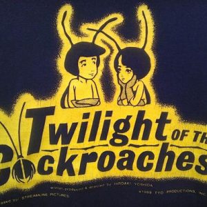 1989 TWILIGHT OF THE COCKROACHES Movie Anime vintage t-shirt