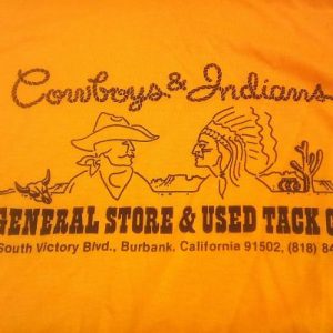 Vintage 80s Cowboys and Indians General Store t-shirt 50/50