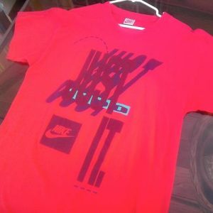 Vintage NIKE JUST DO IT grey gray label 80s or 90s t-shirt