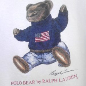 1992 POLO BEAR Holiday t-shirt Ralph Lauren vintage 92 93