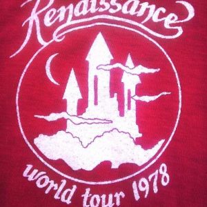 1978 RENAISSANCE Band World Tour Song Seasons Vintage tshirt