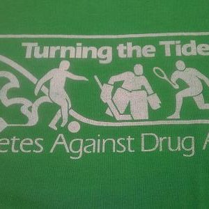 Vintage 1994-ish Athletes Against Drugs t-shirt