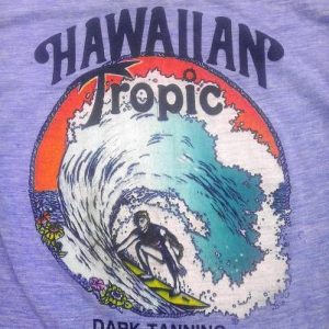 70s Rayon Hawaiian Tropic Daytona Beach Vintage T-Shirt 80s