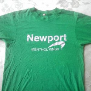 Vintage NEWPORT MENTHOL KINGS cigarette tobacco t-shirt 80s