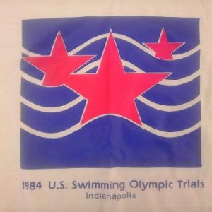 Vintage 1984 US Swimming Olympic Trials Indianapolis t-shirt