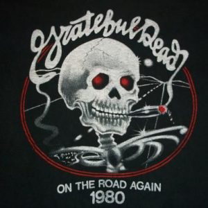 Vintage Grateful Dead 1980 On The Road Again t-shirt L