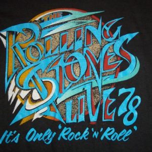 Vintage The Rolling Stones 1978 concert tour t-shirt SMALL S