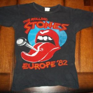 Vintage The Rolling Stones 1982 Europe concert t-shirt S