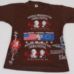 80's VINTAGE NATIONAL PRESIDENTS DAY CHORAL FESTIVAL SHIRT