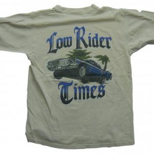 80's LOW RIDGER MAGAZINE CAR RIMS VINTAGE T SHIRT