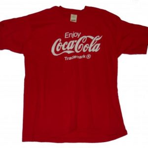 80s SCREEN STARS COCA COLA COKE CLASSIC RED VINTAGE T SHIRT