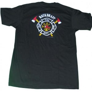 1991 BACKDRAFT MOVIE FIRE DEPT CHICAGO PROMO T SHIRT