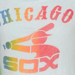 1970's Vintage Chicago White Sox Rainbow T Shirt