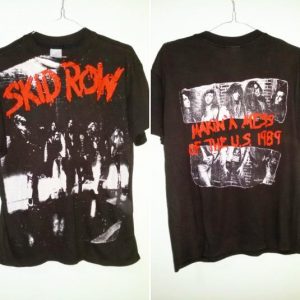 Vintage Fullprint Skid Row 1989-1990 Makin Mess of the USA