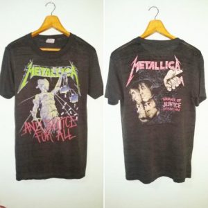 Vintage Metallica Pushead trashed paperthin 1988