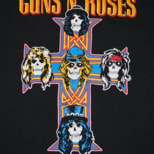 VINTAGE GUNS N ROSES APPETITE FOR DESTRUCTION 1987 T-SHIRT *