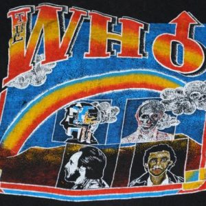 VINTAGE THE WHO LONG LIVE ROCK 1982 FAREWELL TOUR T-SHIRT *