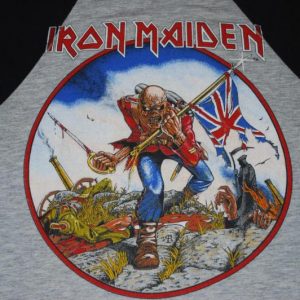 VINTAGE IRON MAIDEN 1983 WORLD PIECE TOUR T-SHIRT *